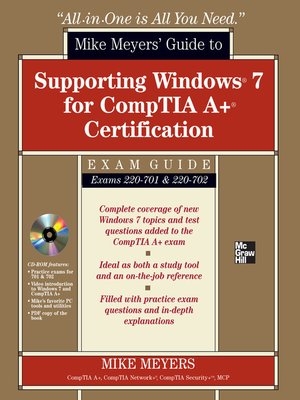 cover image of Mike Meyers' Guide to Supporting Windows 7 for CompTIA A+ Certification